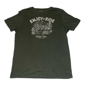 Old Navy Forest Green Graphic Tee Mens Medium